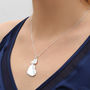 Personalised Sterling Silver Link Heart Necklace, thumbnail 2 of 4