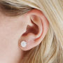 Sterling Silver Daisy Flower Stud Earrings, thumbnail 3 of 6