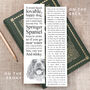 Funny Springer Spaniel Dog Bookmark, thumbnail 2 of 7