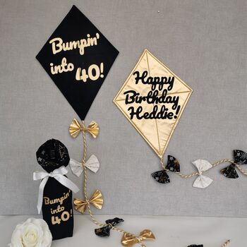 Personalised Gold Sparkly Birthday Party Decoration, 6 of 12