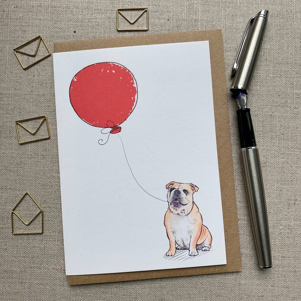 Personalised British Bulldog Birthday Card, 1 of 6