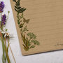A5 Kraft Letter Writing Paper With Botanics And Ferns, thumbnail 2 of 4