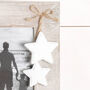 Washed Wood Hanging Star Photo Frame, thumbnail 2 of 2