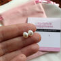 Freshwater Pearl Sterling Silver Stud Earrings, thumbnail 1 of 7