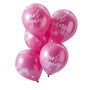 Pink Girl Gang Printed Party Balloons 10 Pack, thumbnail 2 of 3