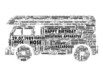 Fire Engine Personalised Print, 2 of 2