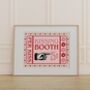 Kissing Booth Retro Print, thumbnail 1 of 2