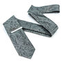 Grey Paisley Wedding Tie Set And Socks Groomsmen Gift, thumbnail 7 of 9