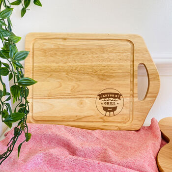 Personalised BBQ Chopping Board Gift For Dad Or Grandad, 2 of 5
