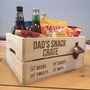 Personalised Wooden Snack Crate Gift For Dad, thumbnail 1 of 3