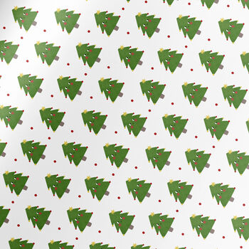 Smiling Christmas Tree Wrapping Paper, 7 of 8