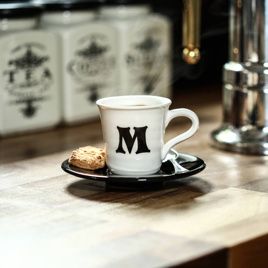 Personalised Espresso Cup And Saucer, 1 of 5