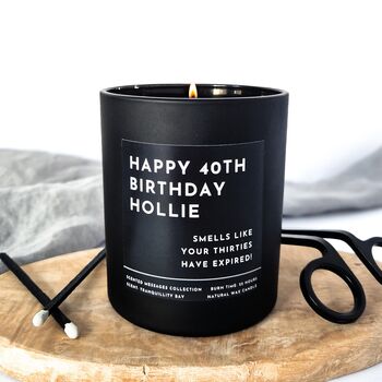 Funny Personalised 40th Birthday Candle, 4 of 10