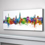 Bury Skyline Cityscape Art Print, thumbnail 1 of 7