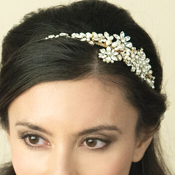 Crystal And Pearl Vintage Inspired Bridal Headband, 11 of 12