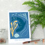 2025 Coastal Illustrated Mini Wall Calendar, thumbnail 6 of 6