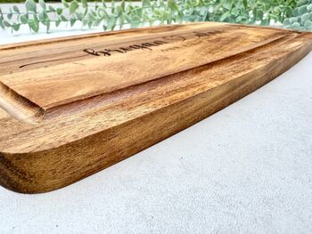 Our First Home Engraved Chopping Board, 2 of 7
