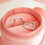 Heart Huggie Earrings, thumbnail 4 of 4