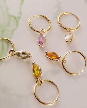 Marquise Hoop Charms, 2 of 5