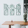 Three Muses: Contemporary Wooden Ladies Wall Art, thumbnail 12 of 12