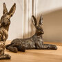 Set Of Three Mini Hare Easter Ornaments, thumbnail 2 of 5