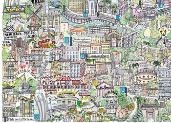 Kreuzberg Illustrated Map Print, 4 of 5
