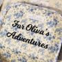 Personalised Set Of Three Blue Floral Suitcases, thumbnail 2 of 7
