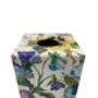 Tissue Box Cover Wooden Pansy Flower, thumbnail 2 of 3