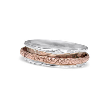 Handmade Silver Ring With Copper Band, 4 of 5