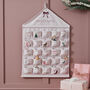 Personalised Pink Fabric Hanging Advent Calendar, thumbnail 1 of 4