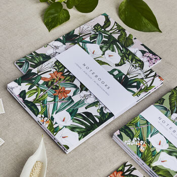 'Palm House Tropics' Collection A5 Set Of Two Notebooks, 4 of 4