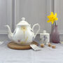 Bee And Spring Flowers Four Cup China Teapot, thumbnail 2 of 9