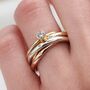 9ct Gold Personalised Diamond Russian Wedding Ring, thumbnail 2 of 8