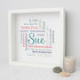 Personalised Retirement Word Art Gift For Her, thumbnail 3 of 6