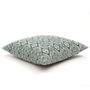 Omar Recycled Cotton Cushion Cover In Green, thumbnail 2 of 4