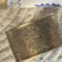 Set Of Six Table Napkin Rings Silver, Antique Gold, thumbnail 9 of 11