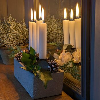 Advent Scandi Display Container With Four Candles | Gift Set, 5 of 5