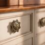 Regal Sun Emblem Brass Cabinet Knob, thumbnail 6 of 8