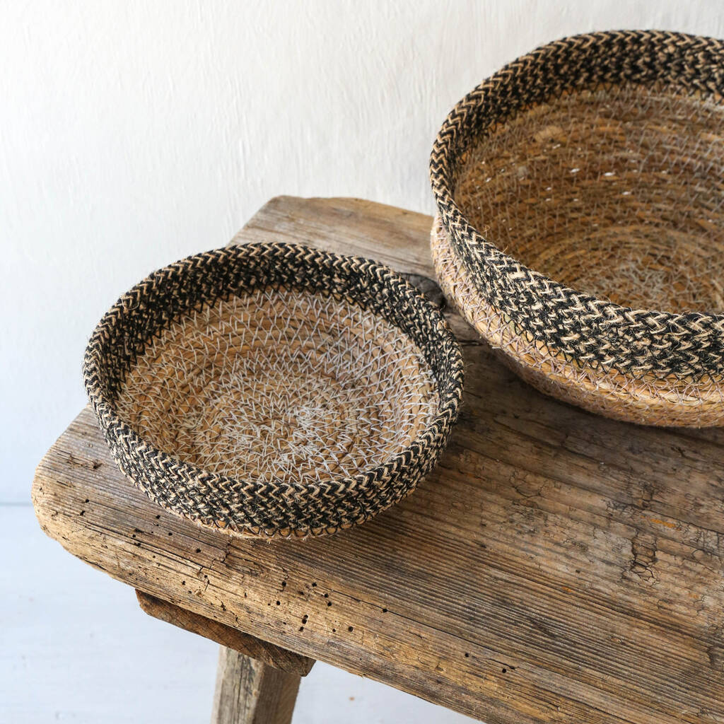 Seagrass Bowl Baskets Set Of Two By Berylune