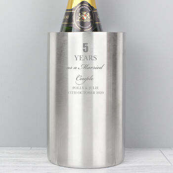 Personalised Anniversary Wine Cooler, 3 of 3