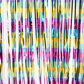 Multicoloured Foil Curtain Backdrop, 2 of 3