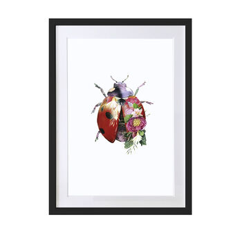 Ladybird Wildlife Botanical Art Print, 2 of 4