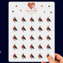 Blue Hydrangea Stickers, 25 Butterfly Stickers, thumbnail 9 of 10
