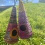 Handmade Bird Box Made From Recycled Sari Fabric, thumbnail 3 of 5