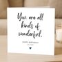 Personalised Wonderful Birthday Card For Him, Husband Or Son, thumbnail 1 of 8