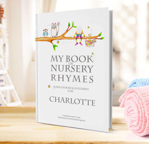 Nursery Rhymes And Personalised Poems Book Christening Gifts