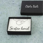 Sterling Silver Sister Bond Circle Bracelet, thumbnail 2 of 12