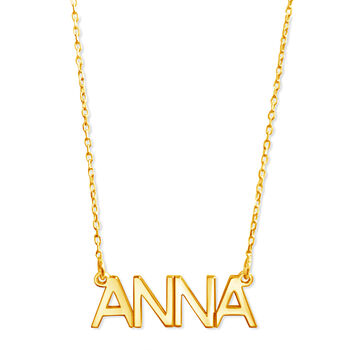 Personalised Capital Name Necklace, 2 of 3