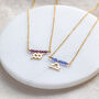 Birthstone Bar Necklace With Zodiac Charm Detail, thumbnail 2 of 12