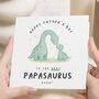 Personalised Dinosaur Father's Day Card From Kids, thumbnail 1 of 7
